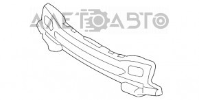 Абсорбер переднего бампера Subaru b10 Tribeca 08-14 оторваны направляющие, примят, трещины