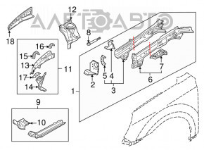 Букнувальний гак Subaru Outback 20-