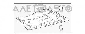 Захист днища передній правий Lexus CT200h 11-17 надрив кріплення