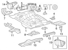 Корито багажника Lexus CT200h 11-17