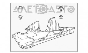Захист днища задній лівий Toyota Camry v70 18- 2.5, 3.5 затертий, тріщина