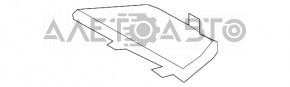 Кришка кишені багажника прав Lexus RX350 RX450h 10-15 сіра