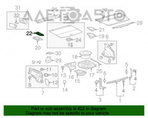 Кришка кишені багажника лев Lexus RX350 RX450h 10-15 беж