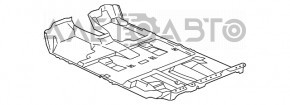 Комплект ковриков салона Lexus RX300 RX330 RX350 RX400h 04-09 серый