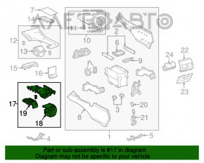 Накладка шифтера КПП Lexus ES300h ES350 13-18 чорна