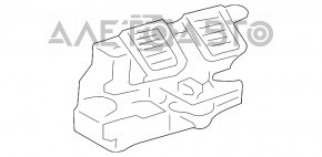Дефлекторы обдува задние Lexus RX300 RX330 RX350 RX400h 04-09 серые