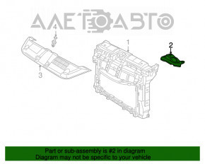 Кронштейн радіатора лев VW Beetle 12 - 2.5