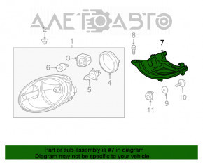 Крепление фары правое VW Beetle 12-19