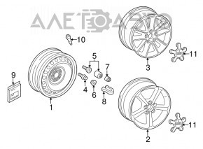 Запасне колесо докатка Audi A3 8V 15-19 125/70/R18