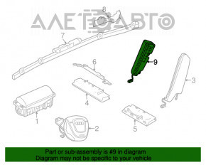 Подушка безопасности airbag сидение задняя правая Audi A3 8V 15-20 4d, 5d