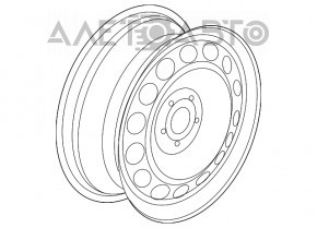 Запасне колесо повнорозмірне VW Jetta 11-18 USA R15 195/65 залізяка з гумою