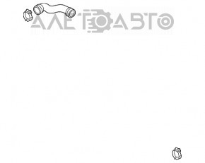 Патрубок интеркулера правый низ Audi A3 8V 15-20 резина