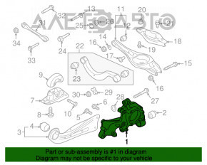 Штифт позаду прямий Audi A3 8V 15-20 AWD 2.0T