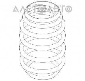 Пружина задняя левая Audi A3 8V 15-18 4d, 5d, AWD electronic damping