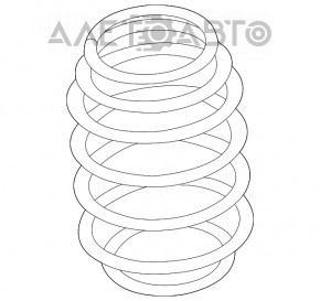 Пружина задняя правая Audi A3 8V 15-16 4d AWD sport suspension