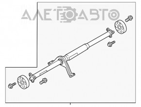 Карданный вал кардан Audi A3 8V 15-20 4d, 5d