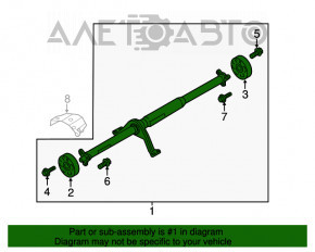 Карданный вал кардан Audi A3 8V 15-20 4d, 5d