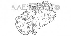 Компрессор кондиционера Audi A3 8V 15-18 1.8T, 2.0T