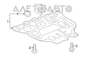 Защита двигателя Audi A3 8V 15-16 1.8T, 2.0T новый OEM оригинал
