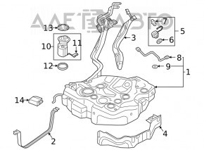 Fuel Pump Control Module Audi A3 8V 15-20 1.4T, 1.8T, 2.0T
