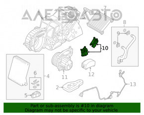 Актуатор моторчик привод печі вентиляція Audi A3 8V 15-20