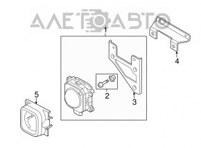 Дистроник радар круиз Audi A3 8V 15-16 4d, 5d