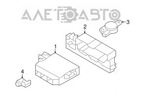 Блок управления парктрониками PDC Park assist Audi A3 8V 15-16 под передний и задний парктроники