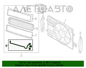 Проводка на моторчик актуатор жалюзи VW Jetta 15-18 USA