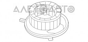 Мотор вентилятор пічки Audi A3 8V 15-20