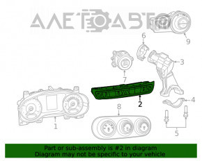 Панель кнопок аварійки та підігріву Jeep Renegade 15-