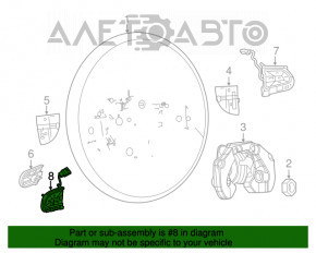 Кнопки управления на руле левые Jeep Compass 17-