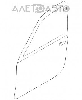 Дверь голая передняя правая Subaru b9 Tribeca серебро тычка