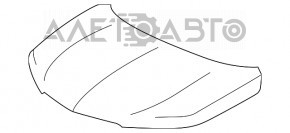Капот голый Acura MDX 17-20 рест новый OEM оригинал