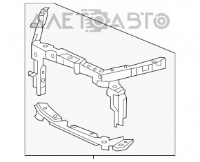 Телевизор панель радиатора Acura TLX 15-17