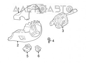 Підрульові перемикачі з шлейфом керма BMW 5 F10 11-16