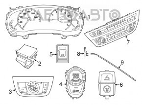 Кнопка аварійної сигналізації BMW X3 G01 18-21