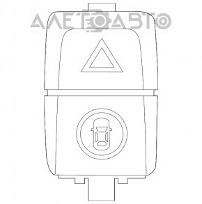 Кнопка аварійної сигналізації BMW X3 G01 18-21 з кнопкою камер 360
