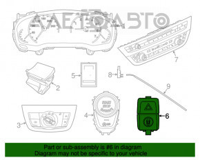 Кнопка аварийной сигнализации BMW X3 G01 18-21 с кнопкой камер 360