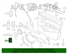 Кнопка відкриття дверей багажника BMW X1 F48 16-22 під електропривод