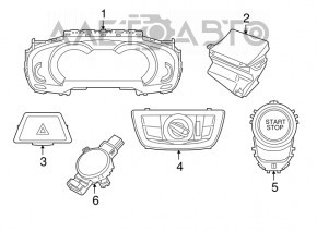 Кнопка Start-Stop BMW 7 G11 G12 16-22