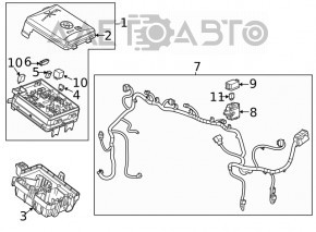 Крышка блока предохранителей подкапотная Buick Encore 17-19