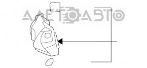 Обшивка арки левая Lexus ES350 07-12