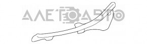 Накладка порога задняя правая внутрен Lexus IS200 IS300 99-05
