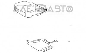 Водительское сидение Toyota Camry v40 07-09 с airbag, кожа серое, электро, подогрев, заломы на коже, надрыв