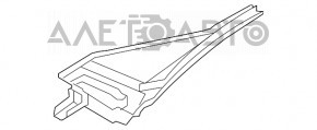 Решетка дворников пластик верхняя левая BMW X5 E70 07-13