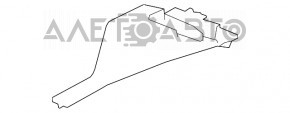 Решетка дворников пластик верхняя правая BMW X5 E70 07-13 новый OEM оригинал