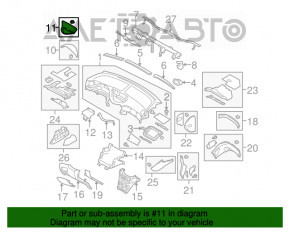 Рамка накладка на дисплей монохром Subaru b9 Tribeca
