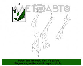 Кватирка глухе скло передня права Subaru b9 Tribeca