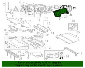 Обшивка арки права Lexus RX300 RX330 RX350 RX400h 04-09 сіра