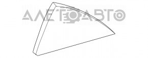Скло дверей трикутник із ущільнювачем заднє ліве Toyota Camry v55 15-17 usa